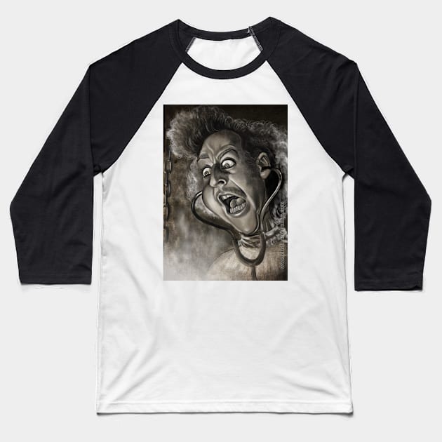 Gene Wilder young Frankenstein Baseball T-Shirt by cristinatorbellina